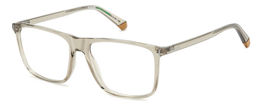 Men Premium Polaroid Eyeglasses: PLD D536 - Beige - SpecSMART Eye Clinic (Diagonal View)